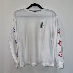 BOYS Large VOLCOM long sleeve logo shirt